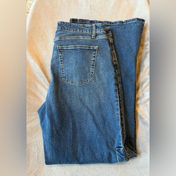 Nili Lotan Wide leg button side denim jeans Size 14 - Picture 6 of 12